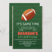 Uitnodiging van de football (Voorkant / Achterkant)