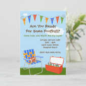 Uitnodiging van de football (Staand voorkant)