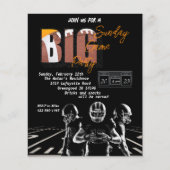 Uitnodiging van de football flyer (Voorkant)