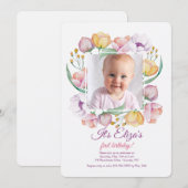 Uitnodiging van de Foto van het Lijst van de lente (Voorkant / Achterkant)