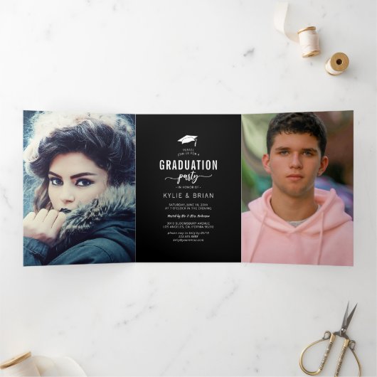 Uitnodiging van de Fotopartij van het dubbel Afstu (Binnen)