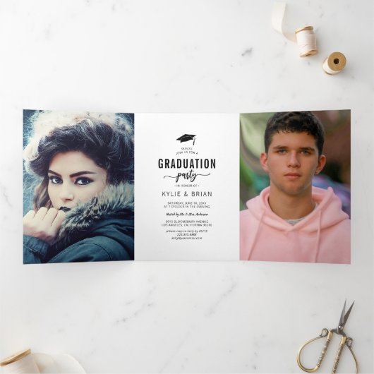 Uitnodiging van de Fotopartij van het dubbel Afstu (Binnen)