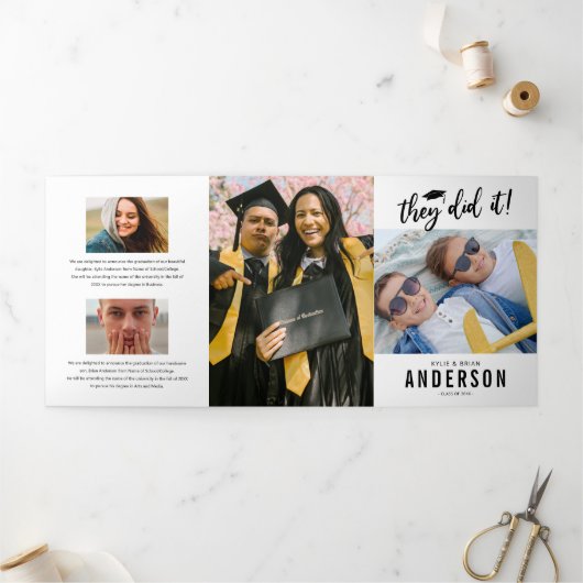 Uitnodiging van de Fotopartij van het dubbel Afstu (Buitenkant)