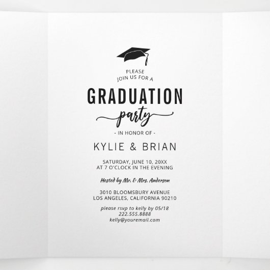 Uitnodiging van de Fotopartij van het dubbel Afstu (Binnenkant midden)