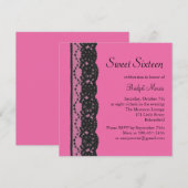 uitnodiging van de Franse kant van de Birthday (fu (Voorkant / Achterkant)