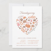 Uitnodiging van de Friendsgiving Party (Voorkant)
