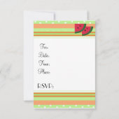 Uitnodiging van de Fun Fruit Party (Achterkant)