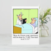 Uitnodiging van de Funny Medical School Graduation (Staand voorkant)