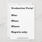 Uitnodiging van de Funny Medical School Graduation (Achterkant)