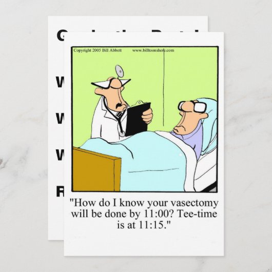 Uitnodiging van de Funny Medical School Graduation (Voorkant / Achterkant)