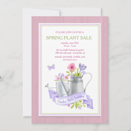 Uitnodiging van de Garden (Voorkant)