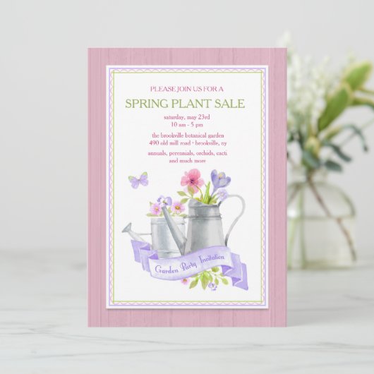 Uitnodiging van de Garden (Staand voorkant)