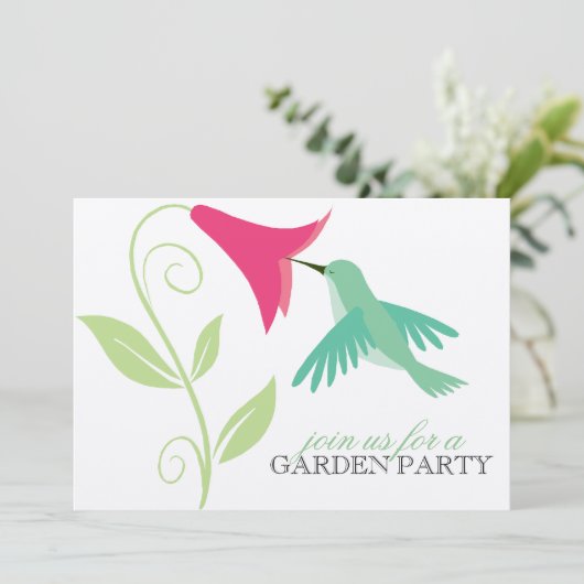 Uitnodiging van de Garden (Staand voorkant)