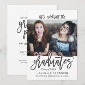 Uitnodiging van de gecombineerde partij voor afstu (Voorkant / Achterkant)