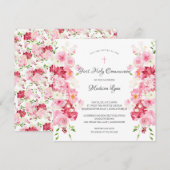 Uitnodiging van de Gemeenschap van de lente-bloese (Voorkant / Achterkant)