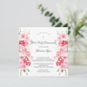 Uitnodiging van de Gemeenschap van de lente-bloese (Staand voorkant)