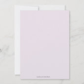 Uitnodiging van de gemeente Lavender Sakura (Achterkant)