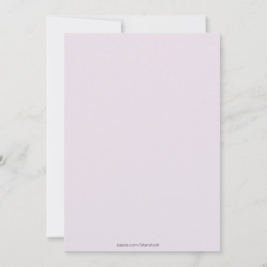 Uitnodiging van de gemeente Lavender Sakura (Achterkant)