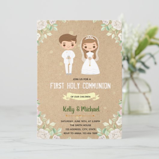 Uitnodiging van de gemeente Sibling (Staand voorkant)