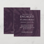 Uitnodiging van de gemengde partij - Paars (Voorkant / Achterkant)