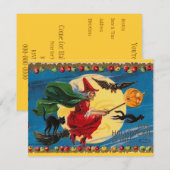  uitnodiging van de getuige Halloween (Voorkant / Achterkant)