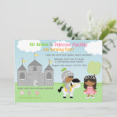 Uitnodiging van de gezamenlijke partij Knight en P (Staand voorkant)