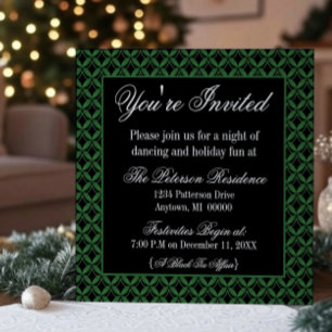 Uitnodiging van de Glam Holiday Party in het centr