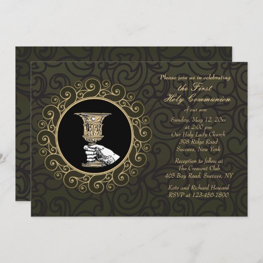 Uitnodiging van de Golden Chalice (Voorkant / Achterkant)