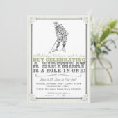  uitnodiging van de Golfpartij - Man (Staand voorkant)