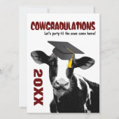 Uitnodiging van de graduatiepartij - Funny Cow in  (Voorkant)