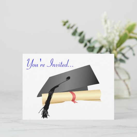 Uitnodiging van de Graduation Party (Staand voorkant)