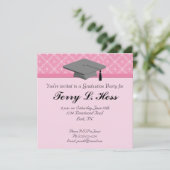 Uitnodiging van de Graduation Party (Staand voorkant)