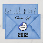 Uitnodiging van de Graduation Party (Voorkant / Achterkant)