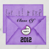 Uitnodiging van de Graduation Party (Voorkant / Achterkant)