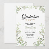 Uitnodiging van de Graduation Party (Voorkant / Achterkant)