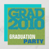 Uitnodiging van de Graduation Party (Voorkant / Achterkant)