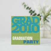 Uitnodiging van de Graduation Party (Staand voorkant)