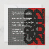 Uitnodiging van de Graduation Party 2012 Red 4 (Achterkant)