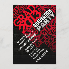 Uitnodiging van de Graduation Party 2013 Red 9