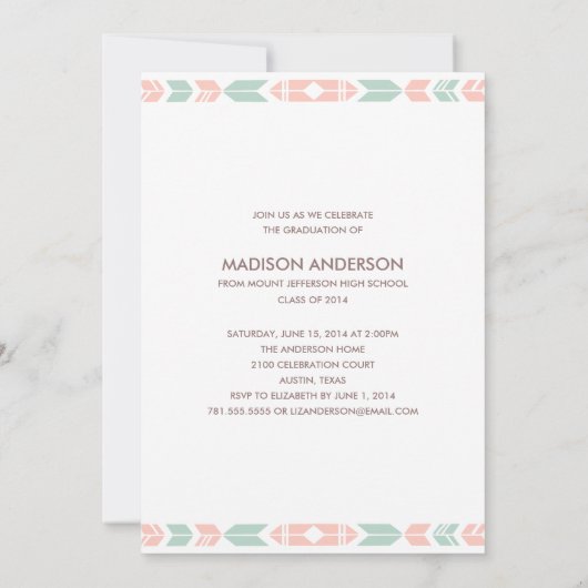 Uitnodiging van de Graduation Party 2014 (Achterkant)