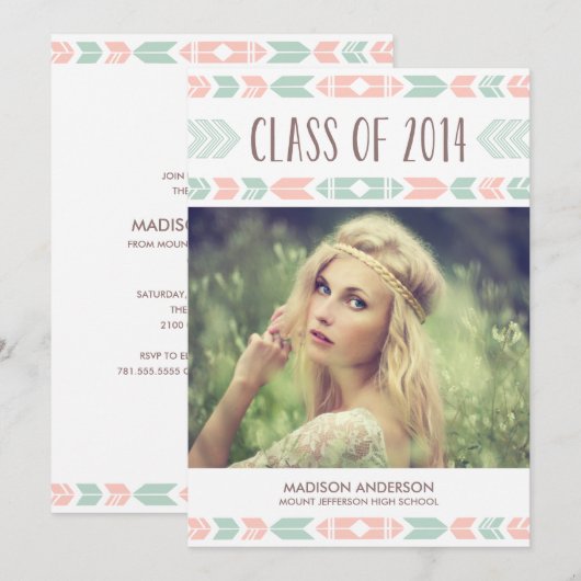 Uitnodiging van de Graduation Party 2014 (Voorkant / Achterkant)