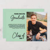 Uitnodiging van de Graduation Party 2022 (Voorkant / Achterkant)