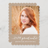 Uitnodiging van de Graduation Party | Kraft Paper  (Voorkant / Achterkant)