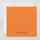 Uitnodiging van de Graduation Party — Oranje (Achterkant)