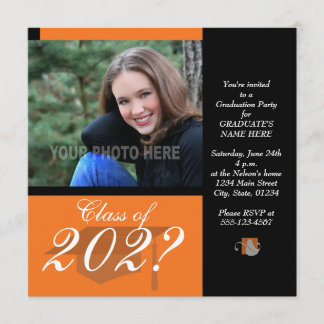 Uitnodiging van de Graduation Party — Oranje