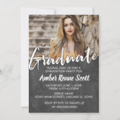 Uitnodiging van de Graduation Party van Chalkboard (Voorkant)