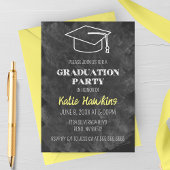 Uitnodiging van de Graduation Party van Chalkboard