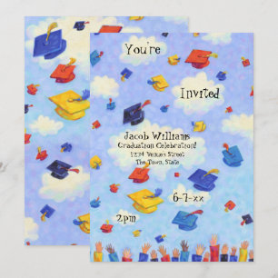 Uitnodiging van de Graduation Party van pet