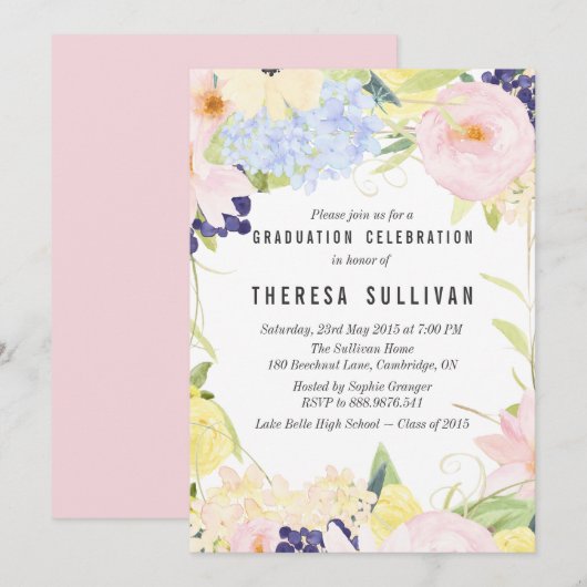 Uitnodiging van de GraduPartij van de Lente van he (Voorkant / Achterkant)