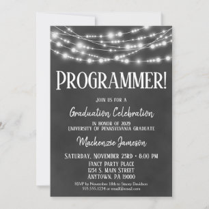 Uitnodiging van de GraduPartij van de Programmerin